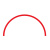 工拓（Gratool）压力表标识贴 红色直径10cm半圆 一张可定制