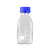 学校实验室企业分装试剂透明耐用刻度清晰易清洗方便携带方形瓶刻度瓶蓝盖玻璃瓶螺口瓶 250ml
