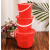 DUTRIEUX塑料调漆桶 手提涂料防水桶 红色 10个装 小号无盖2升11 单位：10个