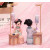 溥畔故宫俏格格人偶娃娃古代中国风小礼物北京纪念品手工绢人玩偶摆件 大号拿手帕高度约23