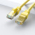 适用于批发六类非屏蔽千兆成品网线 8芯对绞网络跳线cat6无氧铜网 六类铜包铝黄色 10米