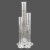 冰禹 BYrl-202 高硼硅玻璃量筒 实验室量筒 玻璃刻度量筒 500ml（1个）