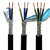 中速运动信号控制线EVVP2 3 4芯高柔性拖链自动化设备屏蔽电缆线 EVVP2*2.5平方 黑色1米