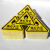 有电危险警示贴当心触电标识机械伤人标志牌 PVC注意安全标牌 注意安全 5x5cm