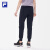 斐乐（FILA）女短袖T针织长裤休闲运动跑步套装 上装-玉石白-WT 160_s