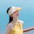 瑞桓柏风扇帽子成人帽子女夏季新款空顶帽旅游户外遮阳帽太阳帽可调节充电风扇帽 蓝色R字母风扇帽 可调节
