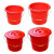 塑料手提水桶红色大小水桶带盖子耐摔 【21L无盖款】