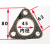 汽车排气管高压石棉垫 接口垫 法兰垫片 密封垫 耐高温高压 44菱形