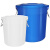 圆形垃圾桶大容量商用大号环卫户外厨房餐饮超大型无盖带盖收纳桶 60升无盖垃圾桶(装约112斤水)
