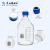 GL45液相流动相瓶盖1/2/3/4/5孔 液相瓶盖丝口螺口蓝试剂瓶盖 四 三通