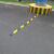 LZJV橡胶减速带微型减速带车位分割线道路自行车减速板2公分 橡胶圆头5cm