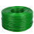 绿钢丝绳包塑葡萄架遮阳网搭大棚牵引百香果猕猴桃细软晾衣绳 5毫米粗一盘20公斤约400米20卡头
