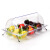 分格蛋糕透明罩水果展示盘架卤菜盘自助餐食物防尘罩甜品点心摆台 大号6.5cm深透明盘+翻盖