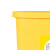 希万辉 医疗垃圾桶黄色诊所用脚踏式医疗废弃物垃圾桶摇盖大小号 100升黄色专用
