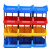 ONEVAN零件盒组合式 塑料元件物料盒货架螺丝盒 蓝色 250*160*115mm