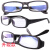 迈恻亦电焊眼镜自动变光太阳能防护护目镜烧焊氩弧焊焊接 外黑内蓝 精装(送镜盒+镜布) 平