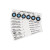 PCB蓝色湿度卡6个点无钴环保褐色湿度指示卡包装用感应灵敏 环保无钴褐色1060%00片装
