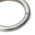 海斯迪克 HK-5120 304不锈钢实心圆环 装饰环 吊环 O型环 不锈钢圈焊接钢环 M6×50（10个）