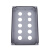 定制定制铸铝防水控制盒金属按钮盒开关急停操作盒工业防爆铸铝盒 三孔(175*76*56)