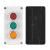 KEOLEA 按钮开关控制盒带急停指示灯防水12345孔单一孔按钮盒工业开关盒 二位（红绿自复钮）带防水帽 