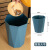 垃圾桶创意简约卧室厨房大开口塑料收纳桶卫生间厕所大号纸篓 小号蓝色