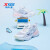 特步（XTEP）儿童女夏季新款网面透气运动鞋凉鞋框子鞋潮跑步鞋子 淡紫色/新白色 29码
