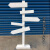 实木文艺范木质导向牌导视牌路标指路牌引路牌指引指示牌装饰路标 F款刷白(1.2米高)