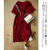 法牧臣（famuchen）季宽松显瘦印花T恤连衣裙女装韩版修身中长款仙女裙 红色 3XL