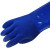 海太尔(HTR)10-224 PVC防化手套耐油耐酸碱质内衬加绒胶皮防滑耐磨渔业劳保手套 蓝26cm 9