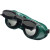 电焊护目镜面罩头戴式防光紫外线焊工眼睛气焊烧焊防强光劳保工地 绿色翻盖电焊眼镜