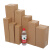 京京 小包长条纸箱快递打包发货纸盒子长纸箱子电商物流包装箱子 红色 长条3号7.5x7.5x33cm 78个