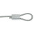 海斯迪克 HKCL-230 八字铝套 钢丝绳配件 夹头铝管 椭圆双孔铝扣卡扣锁扣 8字形铝夹头 M4（100个）