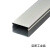 铝合金方形线槽外开明装电线明线加厚金属桥架装饰布线卡扣压线槽 80*40 壁厚0.8mm