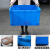 超大号周转箱 加厚塑料周转箱长方形特大号工业箱子带盖胶框储物 蓝色(无盖)