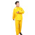 COFLYEE黄色针织布分体雨衣雨裤套装加厚透气外卖骑手户外防暴雨骑行雨衣定制 军绿色针织布-升级款 XL建议160-165cm