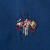 Royal Queen's Polo Team2023夏季新款短袖衬衫男士纯色全棉中年商务衬衣刺绣合体寸衬 1538+80 蓝色 165