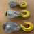 滑轮吊轮吊环双滑轮组省力定电缆挂钩滑车钢丝绳滑轮起重滑轮吊钩 0.2T单轮吊环 带轴承