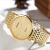 雷欧时（NEOS)超薄款镀金石英手表时尚休闲商务复古简约大金表十大名表 白壳白带黑面 41mm