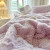 北极绒A类兔毛绒四件套冬季加厚牛奶绒被套保暖婴儿绒床单床盖被罩套件 罗兰紫 1.5-1.8m床床单款(被套200*230)