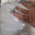 灵镁定制玻璃货架工业橡胶垫胶皮硅胶密封条耐高温透明音隔实心硅橡胶 厚1mm×宽10mm(5米价)*
