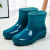 德国进口品质时尚短筒防水鞋雨鞋低筒雨靴女夏季厨房工作胶鞋 绿色单鞋标准码 40