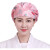 俏博莱厨师帽女可调节厨房帽做饭油烟餐厅工作掉发包头护士帽子 粉红色 HA09