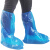 一次性塑料鞋套防水防雨防滑耐磨漂流养殖场户外塑料长筒靴套脚套 透明橡筋款(1双)体验款 均码