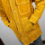 寰跃 焊工服 牛皮电焊工作服防烫隔热牛皮褂子 皮上衣 黄色上衣 XL码 