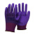 爱戴2303发泡手套劳保浸胶耐磨防滑透气塑胶带胶皮工作劳动工地男 爱戴2303紫色发泡12双 L