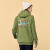 斯凯奇（Skechers）连帽卫衣男女同款趣味印花上衣情侣休闲宽松衣服 L321U260-015R 橄榄绿 M