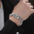 罗泰老银匠925银貔貅手链男士粗款时尚霸气复古高级感手饰品新款 22厘米适合20厘米手腕