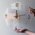 Tazxin创意北欧简约实木制亚克力玻璃钟表挂钟客厅家居墙钟装饰钟轻奢表 透明C款 16英寸(40厘米)