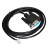 DB9转RJ9 RJ10 RJ11 4P4C 9孔转电话线 RS232串口线 COM口通讯线 接法2:1RXD 2GND 3TXD 4GND 1.5m