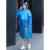 耐用一次性雨衣PE长款套头便携户外徒步儿童雨披开扣男女通用 20克套头平口2件 颜色随机混发 均码